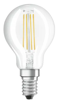 Produktbild von Osram SST CLAS P 40 CL 4 W/827 K E14 LED-Lampe, Birnenform, Sockel E14, 4 Watt, Warmweiß, 2700 K,  dimmbar