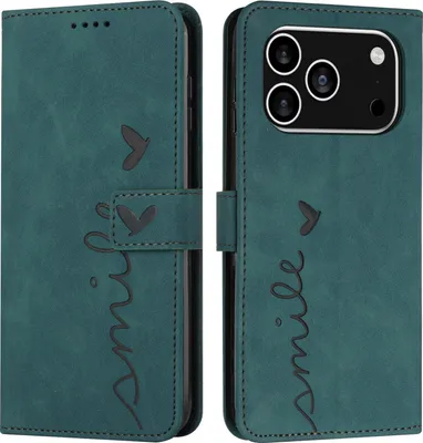 Produktbild von iPhone 17 Pro Hülle - Coverup Smile Klapphülle - Grün