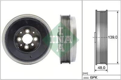 Zdjęcie produktu dla Koło Pasowe Wału Korbowego Audi / Skoda / Vw1.9Tdi (4 Śruby)