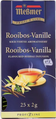 Produktbild von Meßmer Profiline Rooibos Vanille Tee aromatisiert 25 Teebeutel