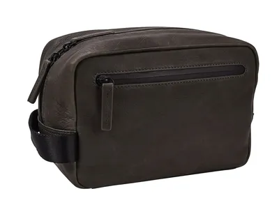 Produktbild von LEONHARD HEYDEN Leder Kulturbeutel Den Haag Washbag Olive grün