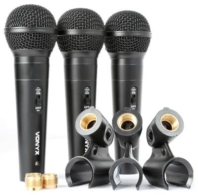 Produktbild von Vonyx VX1800S, Karaoke-Mikrofon, 54 dB, 60 - 13000 Hz, 600 Ohm, Kabelgebunden, mini XLR (3-pin)