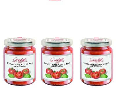 Zdjęcie produktu dla Grashoff Sos pomidorowy nr 5 pikantny z bazylią 200ml 3-pak