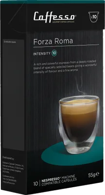 Obrázek produktu pro Caffesso Forza Roma 10ks - 100%  kompatibilní kapsle do kávovarů Nespresso, DeLonghi a Krups