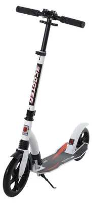 Produktbild von HOMCOM Kinderscooter Kickscooter Tretroller Stoßdämpfung 14 Jahre Alu Weiß
