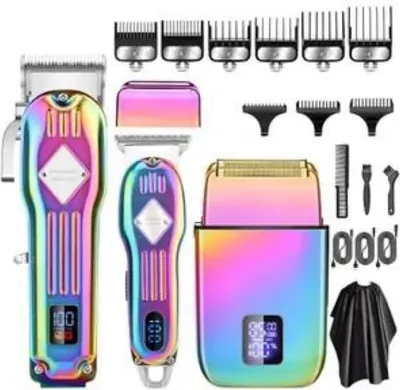Produktbild von OKWISH Profi Wasserdicht Haarschneider Haarschneidemaschine Haartrimmer Langhaarschneider Bartschneider Barttrimmer2000 mAh Farbe