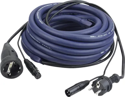Produktbild von DAP FP05 - Schuko/XLR M - Schuko/XLR F - DMX / Power LIGHT Strom- und Signalkabel - 6 m