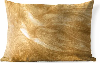 Produktbild von MuchoWow® Outdoor Kissen - Ein goldener Hintergrund mit Glitzern - 60x40 cm - Wetterfest - Lounge Kissen - Zierkissen - Kissen für Innenräume