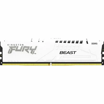 Produktbild von Kingston FURY Beast - DDR5 - Modul - 16 GB - DIMM 288-PIN - 5600 MHz / PC5-44800 - CL40 - 1.25 V - ungepuffert - on-die ECC - weiß