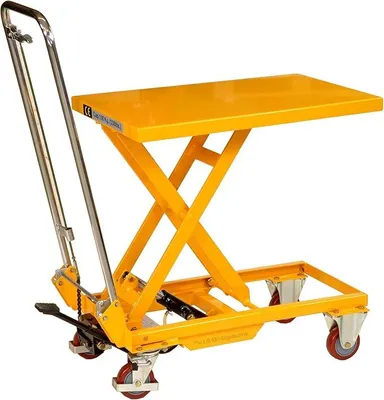 Produktbild von Hubtisch-Wagen 150 kg Hebebühne 750 mm Hubhöhe fahrbarer Scherenwagenheber mobiler Plattformwagen