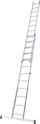 Produktbild von WERNER Schiebeleiter Aluminium 2-teilig 2 x 12 Sprossen Arbeitshöhe 6,1 m