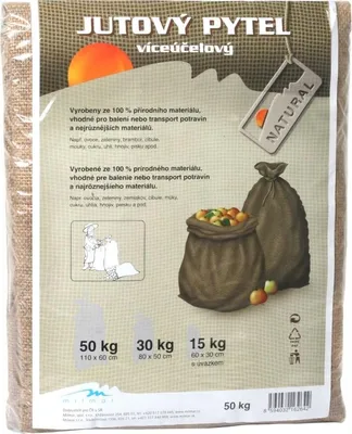 Obrázek produktu pro Jutový pytel 50 kg (60x110 cm)