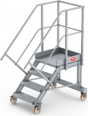 Produktbild von Altrex Podesttreppe fahrbar 45° 4 Stufen