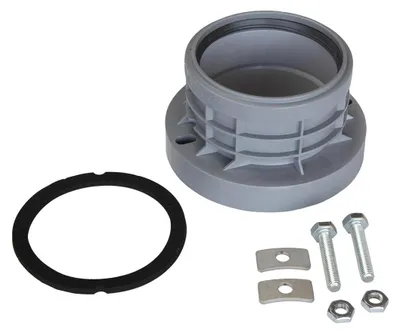 Image de adaptateur à bride airfit PP DN 110/110en PP, distance entre les trous 125-143mm