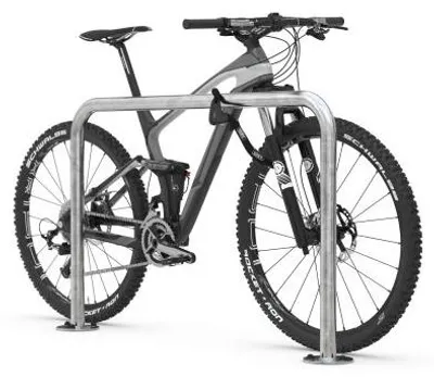 Produktbild von Fahrrad Anlehnbügel 9110 | Stahl zn | Einbetonieren | B1000mm