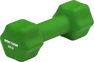 Produktbild von Sport-Thieme Fausthantel "Neopren", Grün, 2 kg