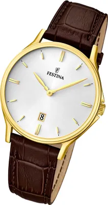 Produktbild von Festina Klassik Herren Armbanduhr Klassik Leder F16747/1