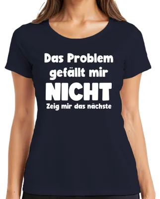 Obrázok produktu pre Neukazujte mi ďalšie sarkastické humorné dámske tričko, Navy, M