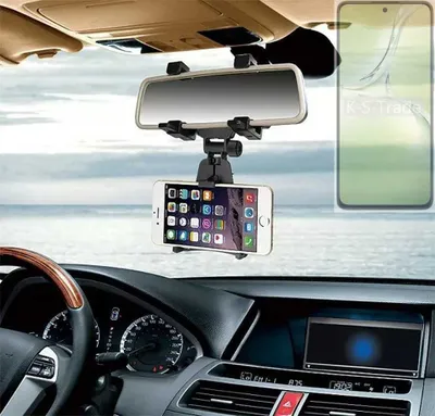 Produktbild von K-S-Trade Smartphone Halterung kompatibel mit Oppo K12x 5G CPH2667 Rückspiegel Halterung schwarz Auto Halterung KFZ Halter