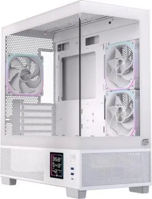 Produktbild von Einarex EXCS-SM-51DR-W, Micro Tower, PC, Weiß, micro ATX, Mini-ITX, Stahl, Gehärtetes Glas, 2.5,3.5"