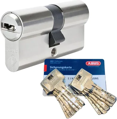 Produktbild von ABUS Bravus.2000 Doppelzylinder mit 10 Schlüssel, Länge (a/b) 30/50mm (c= 80mm) mit Sicherungskarte, Angriffswiderstandsklasse B, mit Not- u. Gefahrenfunktion