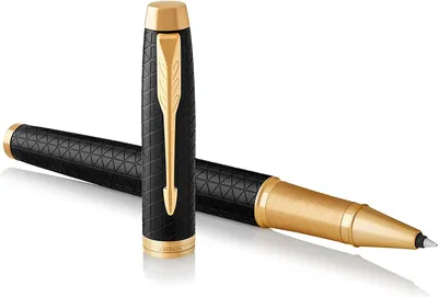 Produktbild von Parker IM, Stick Pen, Schwarz, Gold, Schwarz, Messing, Gold, Edelstahl, Fein, Beidhändig