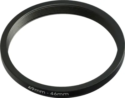 Produktbild von vhbw Step-Down-Ring Adapter 49 mm auf 46 mm für Kamera Objektiv - Filteradapter Metall