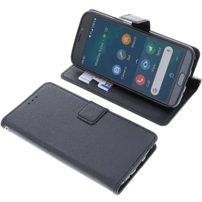 Produktbild von foto-kontor Tasche kompatibel mit Doro 8050 / 8050 PLUS Book Style schwarz Schutz Hülle Buch