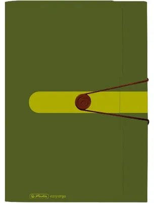 Produktbild von Herlitz 11411253, Polypropylen (PP), Grün, Landschaft, Visitenkarte, Gummiband, 1 Stück(e)