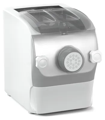 Produktbild von Klarstein Pastamania Nudelmaschine Elektrisch – 260 W Vollautomatische Pastamaschine mit 7 Aufsätzen, 500 g Kapazität, Leise (60 dB), LED-Anzeige, Weiß