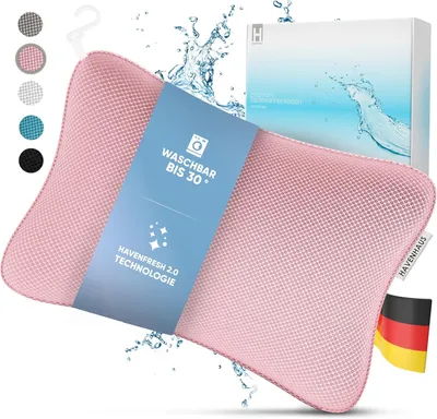 Produktbild von Premium Badewannenkissen rosé | Badekissen für Badewanne schnelltrocknend & extra große Saugnäpfe für festen Halt | Nackenkissen Badewanne waschbar
