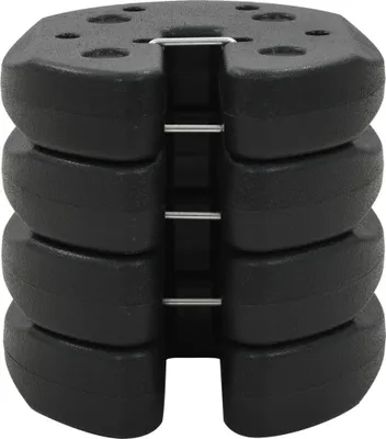Produktbild von vidaXL Pavilónové závažia 4 ks čierne 220x50 mm Betón