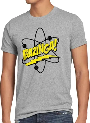 Produktbild von style3 Sheldon Atom Herren T-Shirt, Größe:4XL, Farbe:Grau meliert