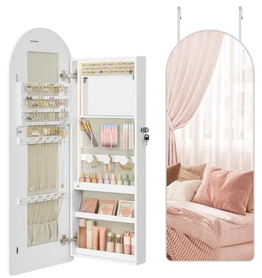 Produktbild von SONGMICS Schmuckschrank, mit LED-Beleuchtung, 10 x 42 x 108 cm