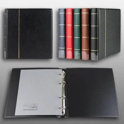 Produktbild von Prophila Collection Album A5 Standard-Ringbinder für Münzen Banknoten Postkarten ETB (schwarz)