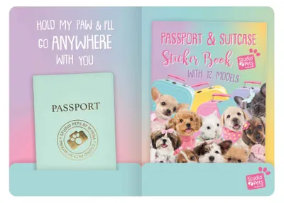 Immagine prodotto di Studio Pets Stickerbuch - Kreativer Stickerspaß mit Tieren und Reisepass