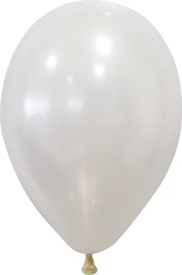Obrázek produktu pro Metalické balónky balónky party dekorace bílé 50 kusů 30cm - jedna velikost