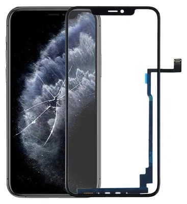 Immagine prodotto di Per Apple iPhone 11 Pro Max LCD Touch Panel senza IC Parte di ricambio riparazione Nero