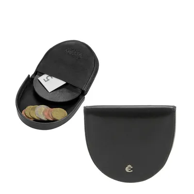 Produktbild von Esquire Schüttelbörse Leder schwarz Taschenbörse Coin Box Münzbörse kleines Portemonnaie 0013-48-00