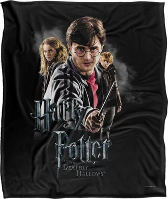 Obrázek produktu pro Harry Potter a Relikvie smrti - sádrová deka, hedvábná, superměkká TV24671 (1 velikost) (černá)