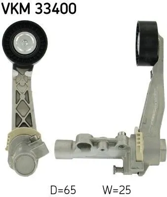 Produktbild von SKF VKM 33400 Spannrolle Keilrippenriemen für MINI Schrägheck (R56) passend für PEUGEOT 2008 Kombi (CU) 207 (WA, WC) 207 CC (WD) für CITROËN BERLINGO
