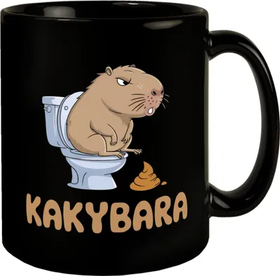 Produktbild von Capybara auf Toilette Kakybara Tasse
