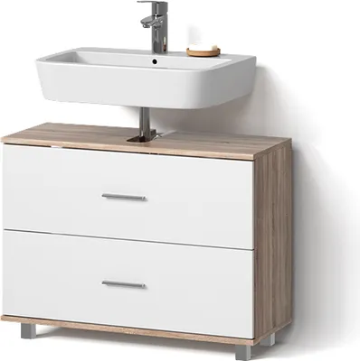 Immagine prodotto di Mobile sottolavabo per bagno Livinity Eisak Bianco/Sonoma 80 x 60.8 cm, Model 52571