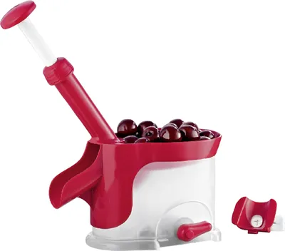Produktbild von HI Kirschentkerner mit Auffangbehälter, weiß/rot