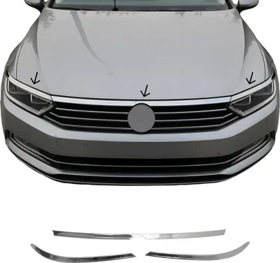Obrázok produktu pre Tvarovanie kapoty motora pre VW Passat B8 2015-2021 z nerezovej ocele 3ks