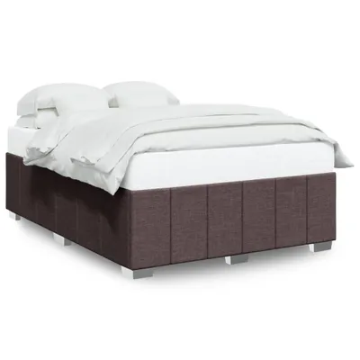 Immagine prodotto di Struttura letto senza materasso in tessuto marrone scuro 160x200 cm