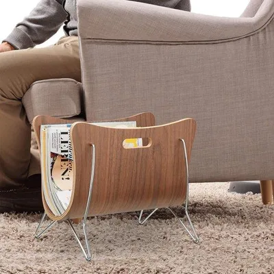Produktbild von Famanu Zeitungsständer Braun - 37 x 25 x 30 cm
