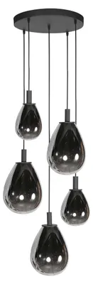 Immagine prodotto di Steinhauer - lampada a sospensione - Glimsy - nero - vetro metallo - Ø 40cm - LED - 4198ZW
