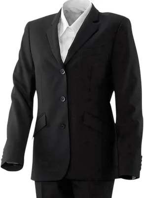 Produktbild von Damenblazer lang Fb. schwarz Gr. 40 : 40 : 53% Polyester 43% Schurwolle 4% Elasthan : schwarz (Business)