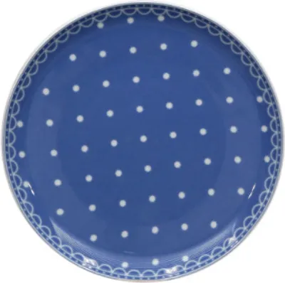Produktbild von Tom, Dessertteller 19 cm, blaue Punkte, tschechisches Porzellan, Thun